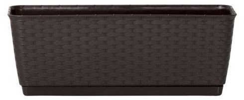 Prosperplast RATOLLA PW 49.2x17.2x17.4cm, Dark Brown - Flower Box - Main image