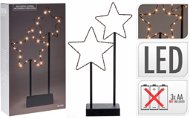 M.A.T. STAR, 40cm, 30LED, Metal, Black - Christmas Lights