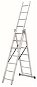 M.A.T.  Ladder Aluminium 3 Parts 9 Rungs 5.93m Load Capacity of 150kg - Ladder