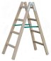 WOODLAND - Rebrík maliarsky, 4 stupienky, STANDARD, drevený - Dvojitý rebrík