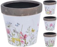 M. A. T. decorative packaging 16x15,8cm with print, ceramic, mix of decors - Planter Cover