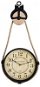 Clock on pulley with rope 73x33x4cm - Wall Clock
