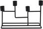 M.A.T. Gyertyatartó 4 karral 24,5x8x16cm fém FEKETE - Gyertyatartó