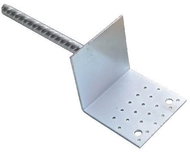 MA. T. ground anchor foot 14-03 120x120mm BV/P Zn - Connecting Profile Bar