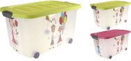 M. A. T. storage box 60x40x30cm on wheels with lid PH for children - Storage Box