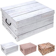 M. A. T. storage box 51x37x24cm with lid, cardboard, mix of decors - Storage Box