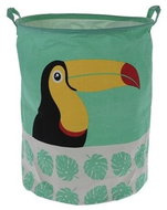 M. A. T. toy basket 40x50cm, foldable, with handles, textile. mix of decors - Storage Box