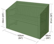 Garden Furniture Cover M.A.T. Group Plachta krycí na zahradní lavičku 163 x 66 x 81 cm - Plachta na zahradní nábytek