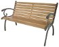 drevená s liatinovými opierkami 123 × 54 × 77 cm - Záhradná lavička