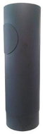 Eurometal smoke pipe with opening 160mm/ 500 t.1,5mm BLACK - Flue Pipe