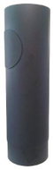 Eurometal smoke pipe with opening 130mm/ 500 t.1,5mm BLACK - Flue Pipe
