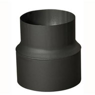Eurometal tubular reducer 180/160mm (d.160mm) t.1,5mm BLACK - Flue Pipe