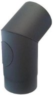 Eurometal koleno kouřové s otv.160mm/45st.t.1,5mm ČER - Kouřové koleno