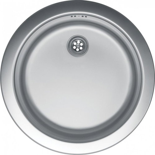 Metalac round stainless steel sink O 480 mm Venera C480F1, stainless steel 0,7 mm - Stainless Steel Sink - Main image