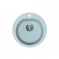 Metalac šedý kulatý dřez X Granit Venera 510 × 180 mm - Granite Sink