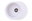 White sink with drainer X Granite Venera M, 620 × 500 mm