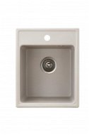 Metalac šedý dřez X Granit Quadro 40, 400 × 500 mm - Granite Sink