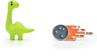 MTM set 2 odznaků Dinosarus & meteorit - evoluce - Brooch