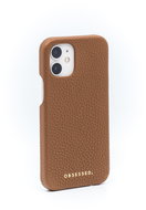 OBSESSED. Leather case iPhone 12 Pro brown - Phone Case