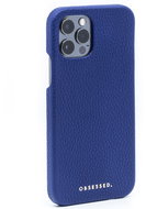 OBSESSED. Leather case iPhone 12 Pro blue - Phone Case