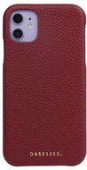 OBSESSED. Leather case iPhone 12 Pro burgundy - Phone Case