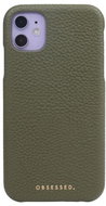 OBSESSED. Leather case iPhone 12 Pro khaki - Phone Case