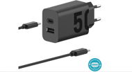 AC Adapter Motorola TurboPower 50W Duo USB-C + USB-A w/ USB-C cable - Nabíječka do sítě