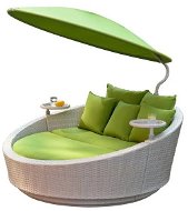 IGOTREND Zahradní postel SHELL, šedo/zelená - Garden Bed