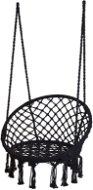 IGOTREND Závěsné křeslo houpací, 80 cm, černé - Hanging Chair