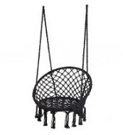IGOTREND Závěsné křeslo houpací, 80 cm, černé - Hanging Chair