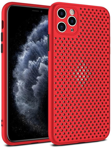 Tel Protect Breath kryt pro iPhone 12 Mini červený - Phone Cover - Main image