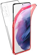 Pouzdro 360 Full Cover Samsung Galaxy S21 Plus červené - Phone Case