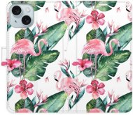 iSaprio Flamingos Pattern pro iPhone 15 Plus - Phone Cover