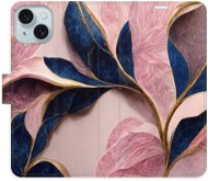 iSaprio Pink Leaves na iPhone 15 Plus - Kryt na mobil