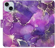 iSaprio Purple Marble pro iPhone 15 Plus - Kryt na mobil