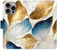 iSaprio GoldBlue Leaves pro iPhone 15 Pro Max - Kryt na mobil