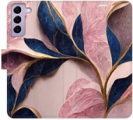 iSaprio Pink Leaves pro pro Samsung Galaxy S22 5G - Phone Cover