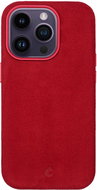 Alcantara kryt s MagSafe na iPhone 14 Pro - Red - Phone Cover