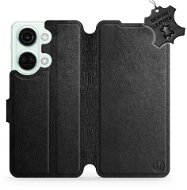 Mobiwear kožený flip pro OnePlus Nord 3 5G - Černé - L_BLS - Phone Case