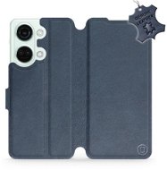 Mobiwear kožený flip pro OnePlus Nord 3 5G - Modré - L_NBS - Phone Case
