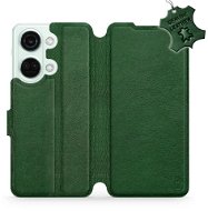 Mobiwear kožený flip pro OnePlus Nord 3 5G - Zelené - L_GRS - Phone Case
