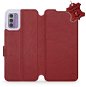 Mobiwear kožený flip pro Nokia G42 - Tmavě červené - L_DRS - Phone Case