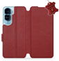 Mobiwear kožené flip na Honor 90 Lite 5G – Tmavo červené – L_DRS - Puzdro na mobil