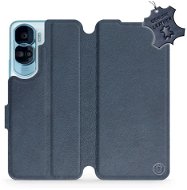 Mobiwear kožené flip pro Honor 90 Lite 5G - Modré - L_NBS - Phone Case