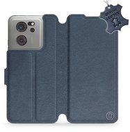 Kožené Mobiwear flip pro Xiaomi 13T / 13T Pro - Modré - L_NBS - Phone Case