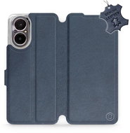 Mobiwear kožené flip knížkové pro Realme C67 - Modré - L_NBS - Phone Case