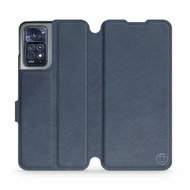 Mobiwear kožené flip knížkové pro Xiaomi Note 12 Pro 4G - Modré - L_NBS - Phone Case