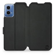 Mobiwear Soft Touch flip knížkové pro Motorola Moto G34 5G - Černé - Phone Case