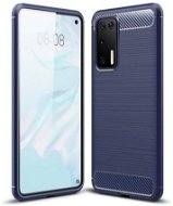 Carbon Case Flexible silikónový kryt na Huawei P40 Pro, modrý - Phone Cover