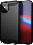 Carbon Case Flexible silikonový kryt na iPhone 12 mini, černý - Phone Cover